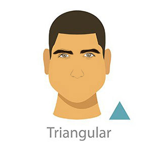 Men's Triangle Face Shape